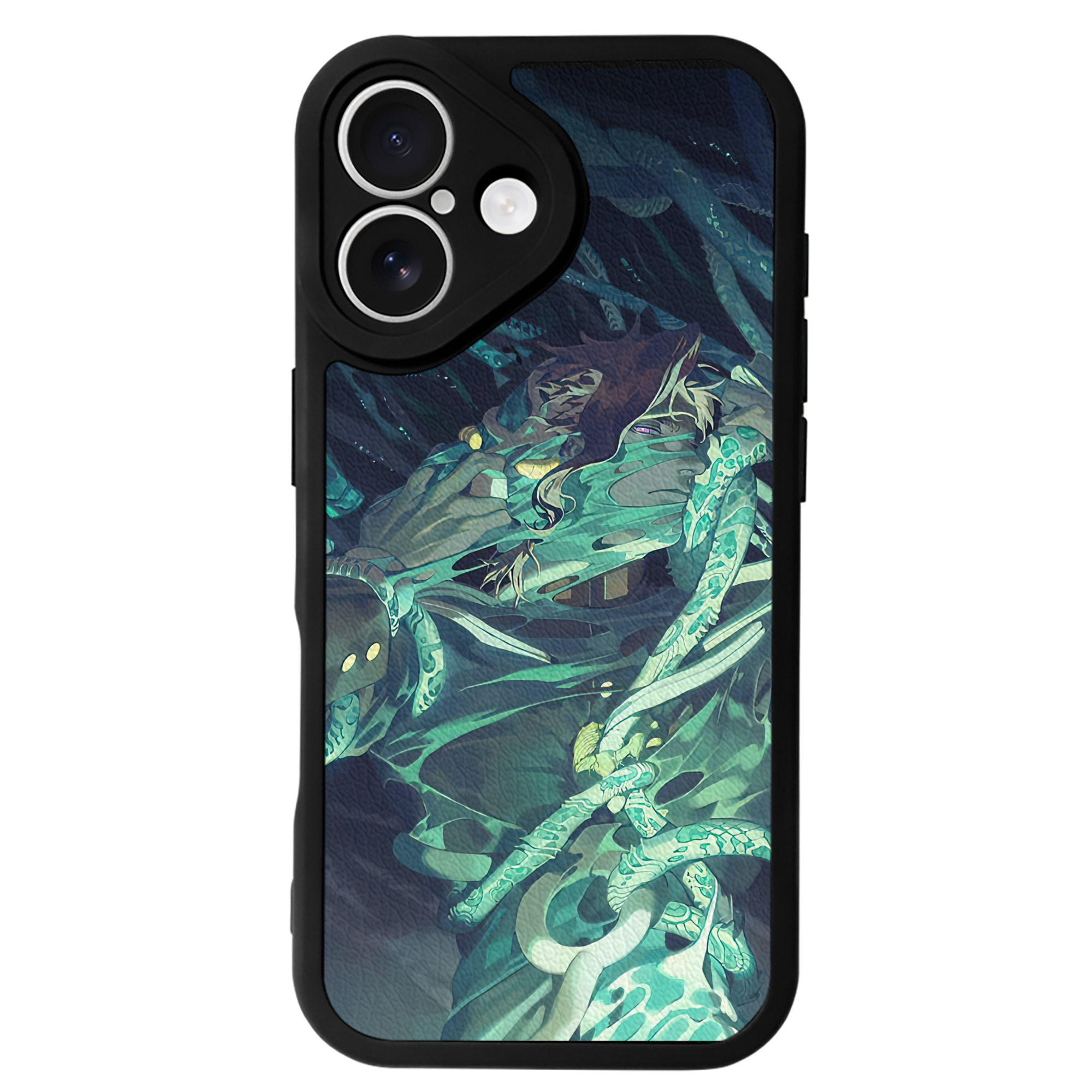 （画像用） ジョジョの奇妙な冒険 JoJo's Bizarre Adventure 【iPhone 16シリーズ対応】シリコンスマホケース（レザー調） 材質：シリコン
